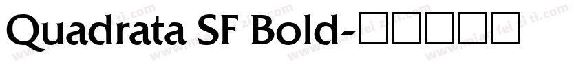 Quadrata SF Bold字体转换